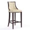 Manhattan Comfort Fifth Avenue Bar Stool in Cream and Walnut, PK3 3-BS007-CR - alternate 3